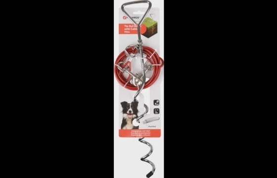 Grondpin met aanlegkabel Pilka Zilver