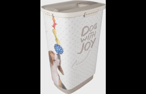 Voerton June Rechthoekig Taupe & Wit 43liter