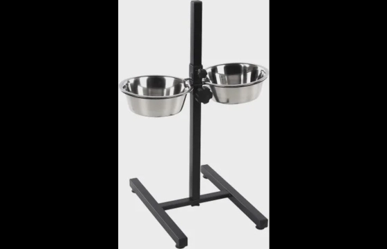 Eet- en drinkpot Duo Dinner Staander Otis Zilver & Zwar 40,5