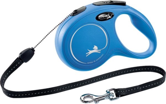 flexi rollijn CLASSIC cord S blauw, 8 meter