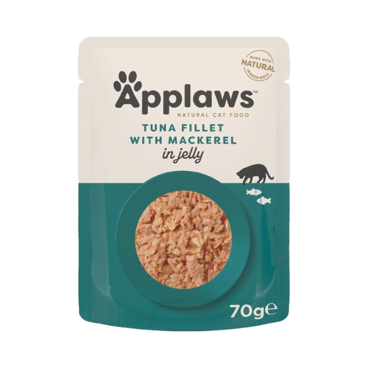 Applaws Cat Quick Serve Jelly Tuna Wholemeat & Mackerel 70g