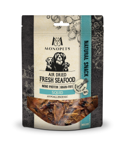 Monopets Fresh Fish air dried snacks seafood squid 70gr