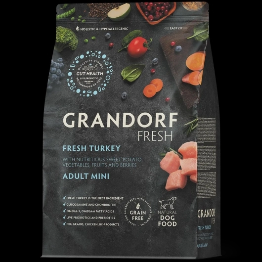 GF-Dog - Fresh Turkey - Adult Mini Breeds - 1 Kg