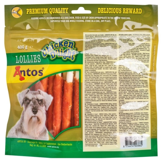 Chicken D'light Lollies 400 gr