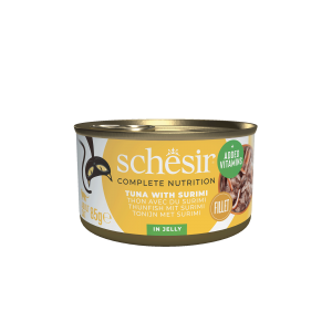 Schesir Complete&Balanced kat blik gelei tonijn&surimi 85gr