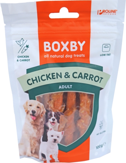 Proline Boxby chicken and carrot sticks, 100 gram