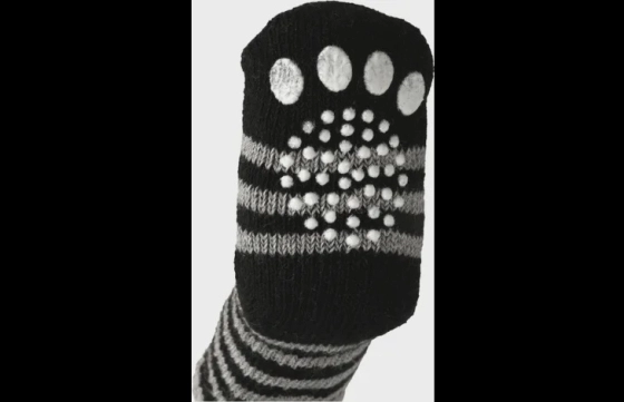 Sokken Sockies 4 st Zwart & Grijs M