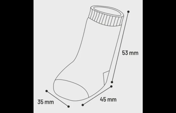 Sokken Sockies 4 st Zwart & Grijs S