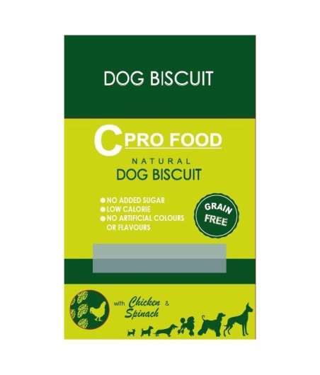 Cpro Food Biscuit Grain Free Chicken & Spinach 400g