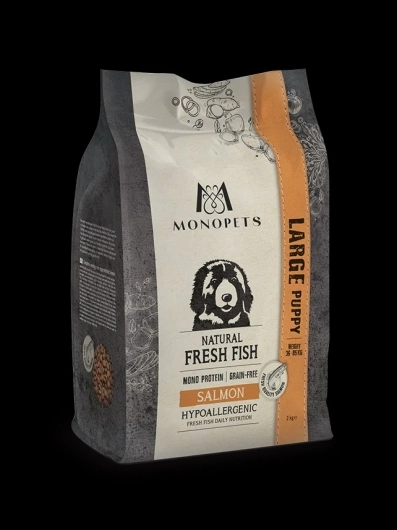 Monopets Fresh Fish puppy large salmon 12,5kg