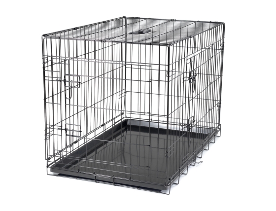 Draadkooi opvouwbaar Classic zwart 93x58x64cm