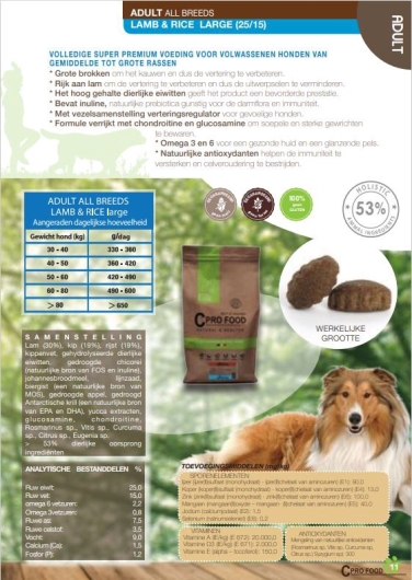 Cpro Food Adult Lamb & Rice Large 2,5kg