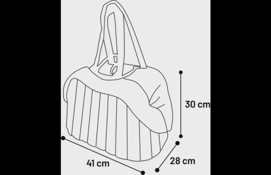 Draagtas Tuke Bruin 41x28x30