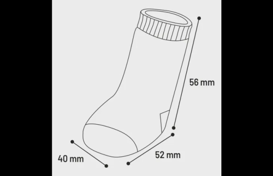 Sokken Sockies 4 st Zwart & Grijs M