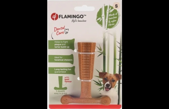 Speelgoed Nyl'o Bamboo T-Bone met rundsmaak Small