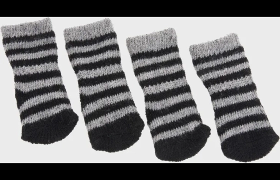 Sokken Sockies 4 st Zwart & Grijs M