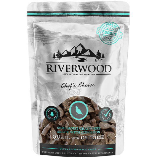 Riverwood Chef's Choice - Kwartel & Struisvogel 200 gram