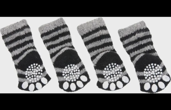 Sokken Sockies 4 st Zwart & Grijs XS