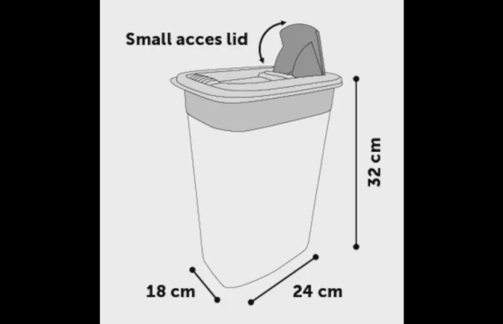 Voerton June Rechthoekig Taupe & Wit 8,4liter