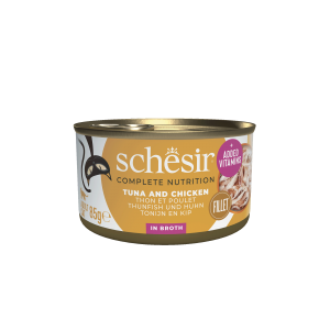 Schesir Complete&Balanced kat blik bouillon tonijn&kip 85gr