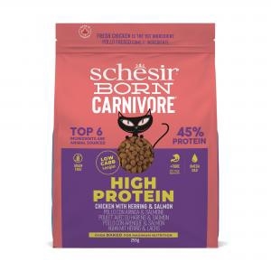 Schesir Born Carnivore kat dry kip&haring 255gr