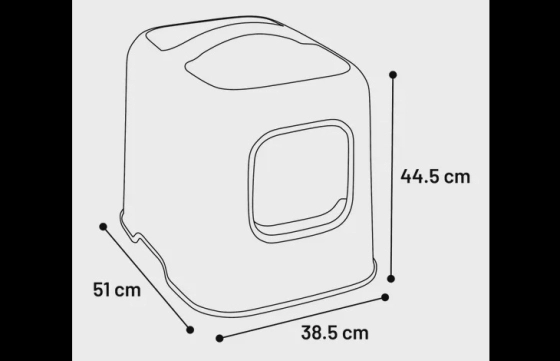 Kattentoilet Trudy Taupe