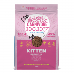 Schesir Born Carnivore kitten dry kip&ei 1,25kg