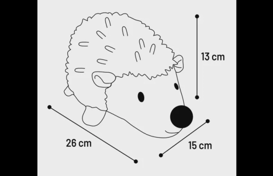 Speelgoed Flufa Egel Beige