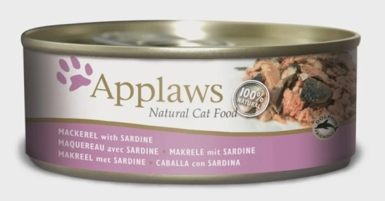 Applaws Cat Cans Mackerel Sardine 156g