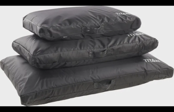 Kussen Titan Rechthoekig Zwart Small