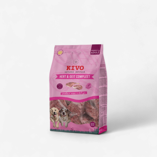 Kivo Hert & Geit porties 500g