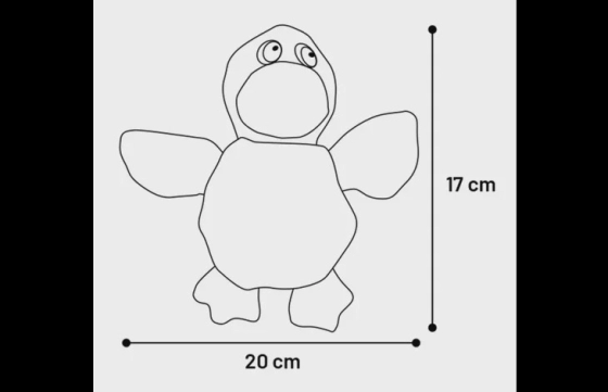 Speelgoed Kopya Eend Beige