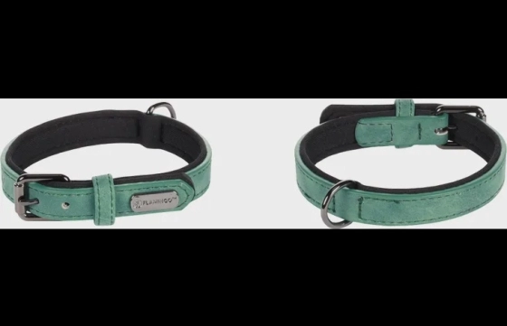 Hond Halsband met neopreen Delu Groen M 36-44cm 20mm
