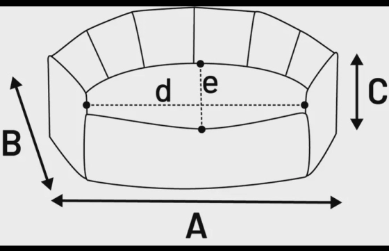 Mand Maylo Achthoek Beige 54x45x19x44x39