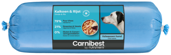 Carnibest Kalkoen & Rijst 1kg