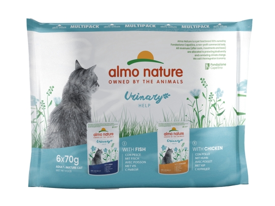 Cats MultiPack Urinary - Vis & kip (6x70g)