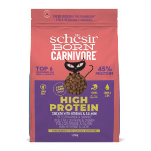 Schesir Born Carnivore kat dry kip&haring 1,25kg