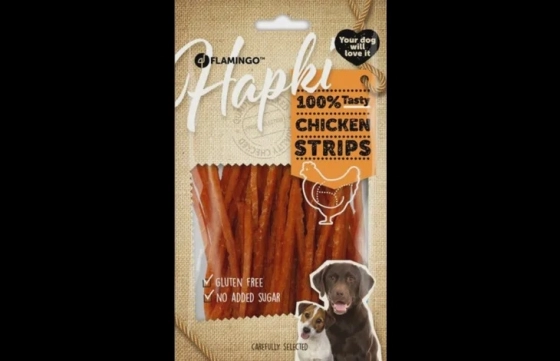 Hapki Strips met kip 85g