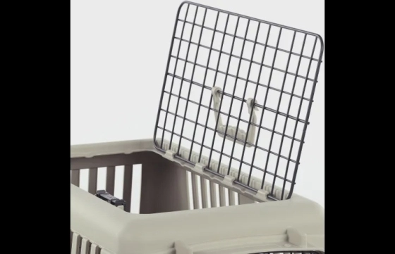 Flamingo Transportkooi Neto Donkergrijs Small