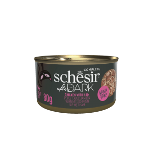 Schesir After Dark kat blik bouillon kip&ham 80gr