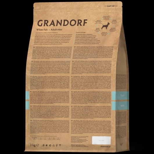 GD-Dog - White Fish - Adult Mini Breeds - 1 Kg