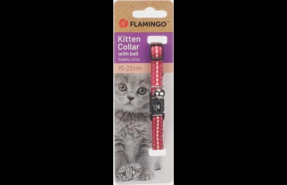 Halsband voor kittens Jinxy Koraalrood