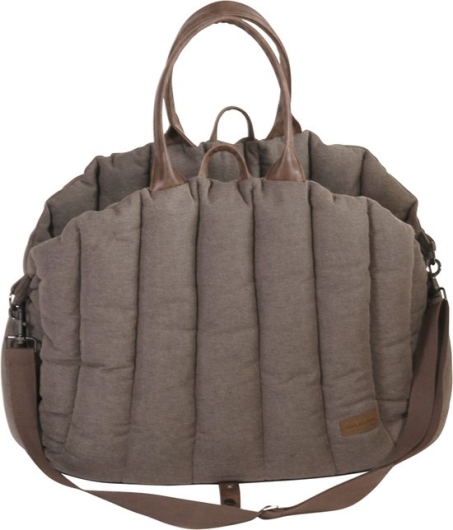 AB Cow Plush Draagtas Wit / Mokka XS