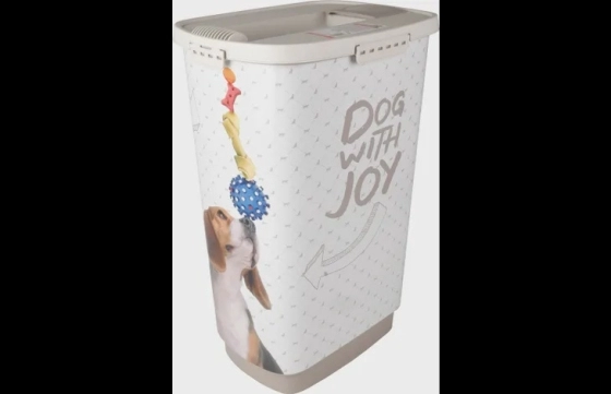 Voerton June Rechthoekig Taupe & Wit 43liter