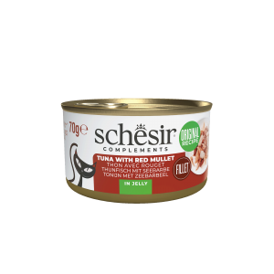 Schesir Complementary kat blik gelei tonijn&rode mul 70gr