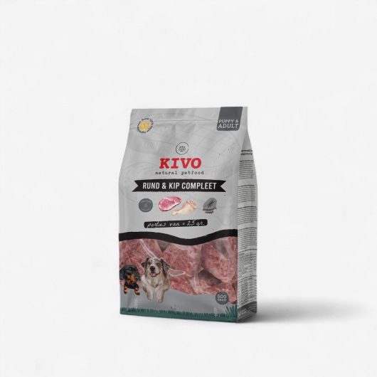 Kivo Rund & Kip compleet porties 500g