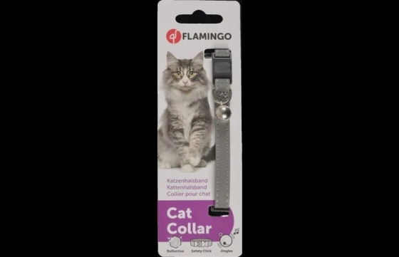 KATTENHALSB. ZILVER REFL 30CM10MM