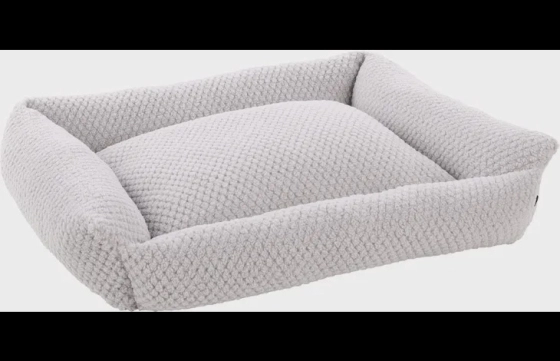 Mand Jacquard Rechthoekig Grijs 80x67x22cm