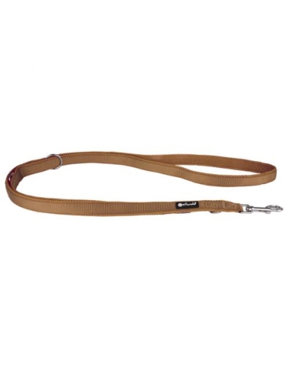Petlando Trainingslijn Mesh Cognac - Hondenriem - 300x1.5 cm