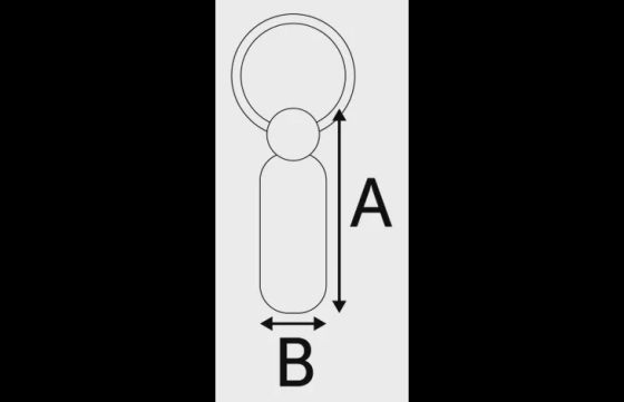 Adreskoker Tula 2,8x1,1cm
